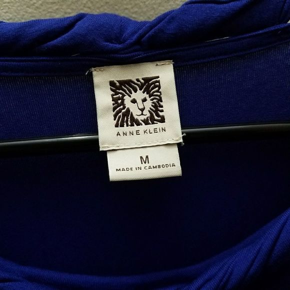 Anne Klein Rolled Collar Blouse - Picture 2 of 3